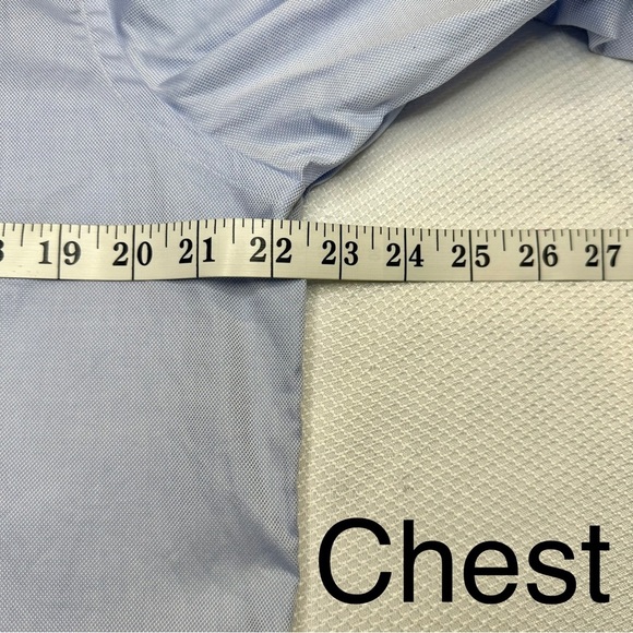 Massimo Dutti Slim Fit Sky Blue Cotton Shirt Sz17 - Picture 3 of 8